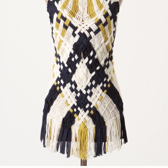 NWOT Anthropology fiets voor 2 Macrame tunic - Picture 3 of 5